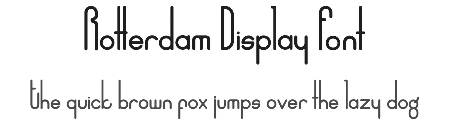 Rotterdam Display Font by omaikraf β Display Font