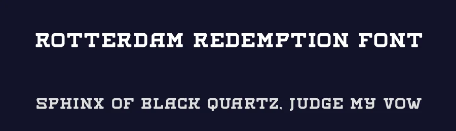ROTTERDAM REDEMPTION Font by Storytype — Slab Serif Font — thumbnail 2