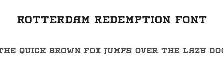 ROTTERDAM REDEMPTION Font by Storytype — Slab Serif Font