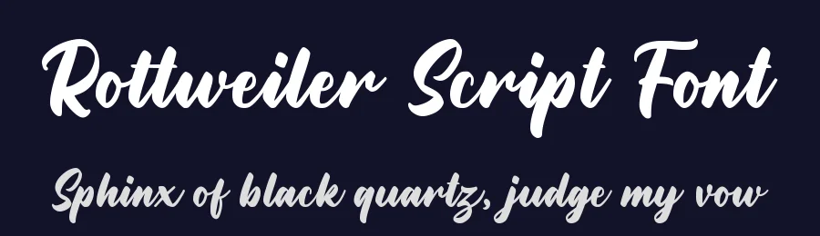 Rottweiler Script Font by nurfdesigns — Script Handwritten Font — thumbnail 2