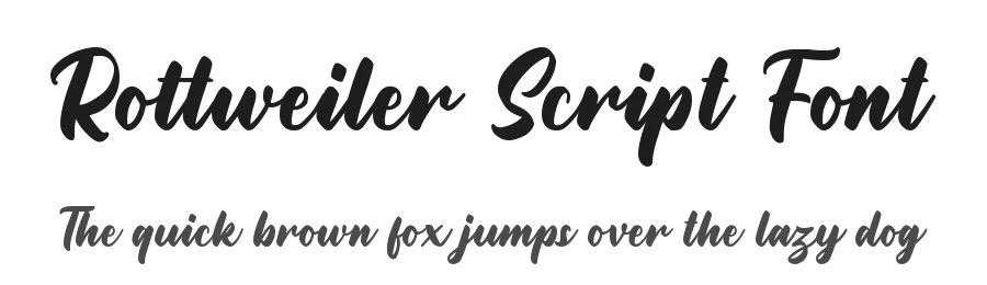Rottweiler Script Font by nurfdesigns — Script Handwritten Font
