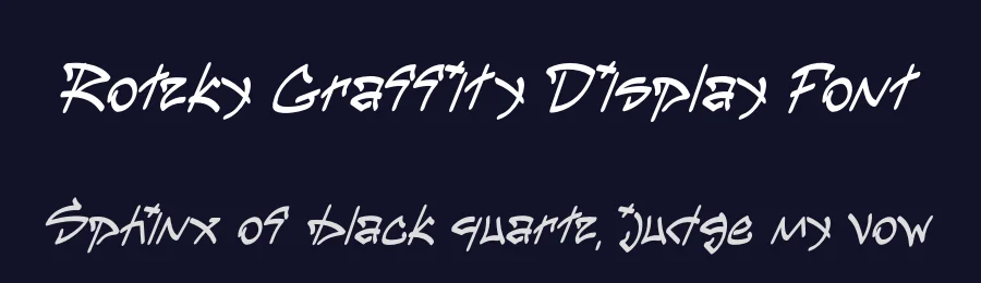 Rotzky Graffity Display Font by ArtiXLabs — Display Font — thumbnail 2
