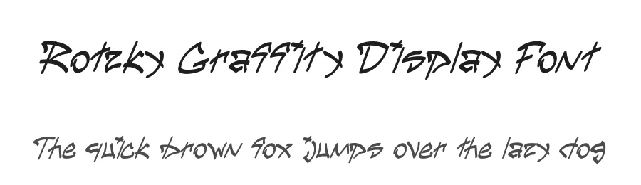 Rotzky Graffity Display Font by ArtiXLabs — Display Font