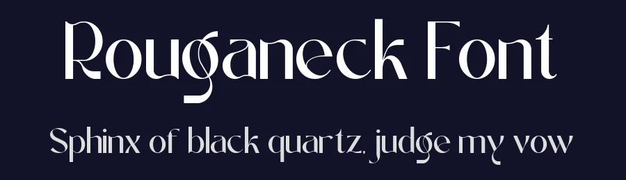 Rouganeck Font by Heinzel Std. — Sans Serif Font — thumbnail 2