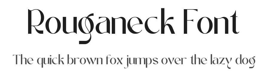 Rouganeck Font by Heinzel Std. — Sans Serif Font