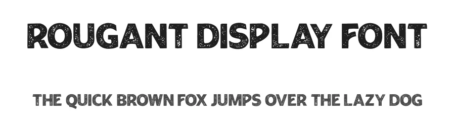 Rougant Display Font by Mans Greback — Sans Serif Font