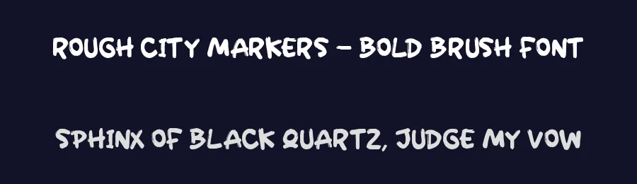 Rough City Markers – Bold Brush Font by letterenastudios — Script Handwritten Font — thumbnail 2