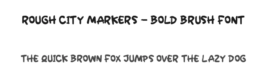 Rough City Markers – Bold Brush Font by letterenastudios — Script Handwritten Font