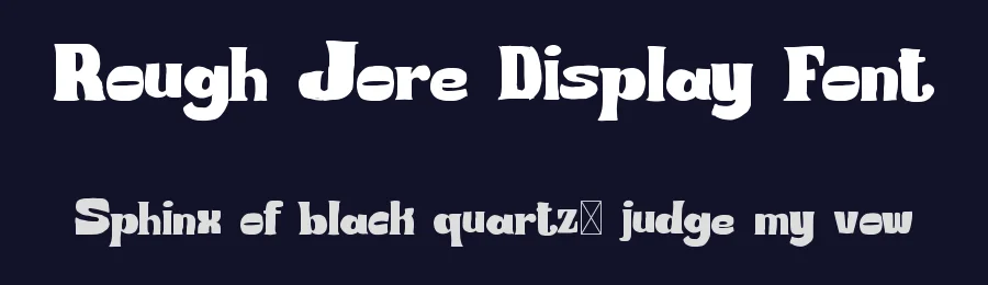 Rough Jore Display Font by firstype — Decorative Font — thumbnail 2