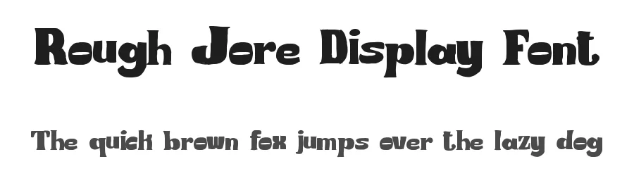 Rough Jore Display Font by firstype — Decorative Font