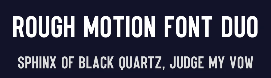 Rough Motion Font Duo by Atharuah Studios — Sans Serif Font — thumbnail 2