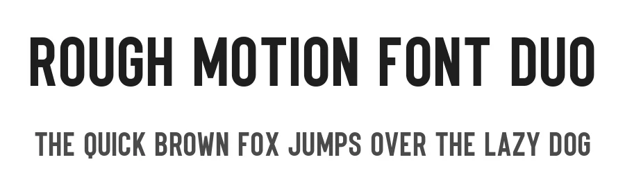 Rough Motion Font Duo by Atharuah Studios โ Sans Serif Font