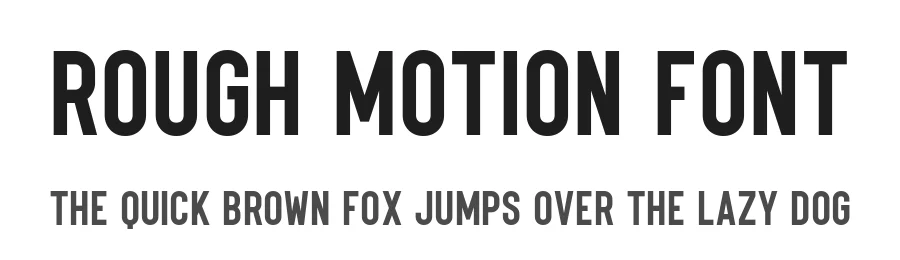 Rough Motion Font by Atharuah Studios — Script Handwritten Font