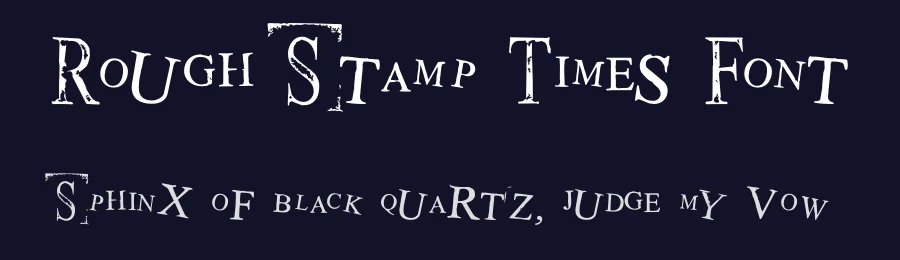 Rough Stamp Times Font by TypoGraphicDesign — Display Font — thumbnail 2