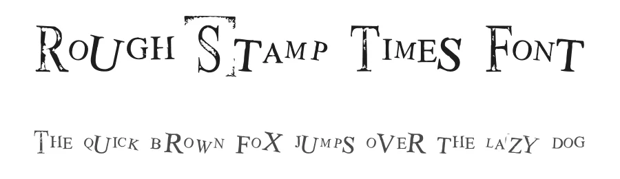 Rough Stamp Times Font by TypoGraphicDesign — Display Font