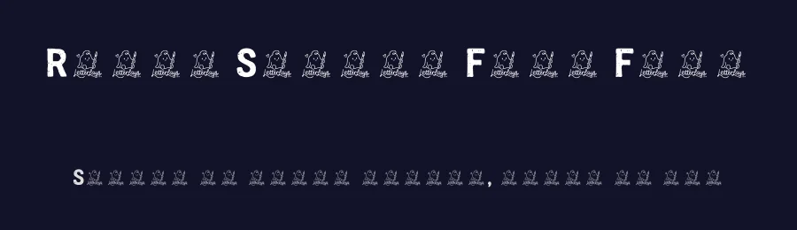 Rough Stampy Free Font by Letterlays — Display Font — thumbnail 2