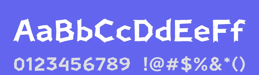 Roughcraft Font – Bold Handmade Display Font by letterhanna — Display Font — thumbnail 3