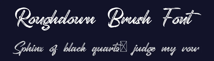 Roughdown Brush Font by nihstudio — Script Handwritten Font — thumbnail 2