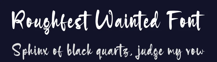 Roughfest Wainted Font by glorytype — Script Handwritten Font — thumbnail 2
