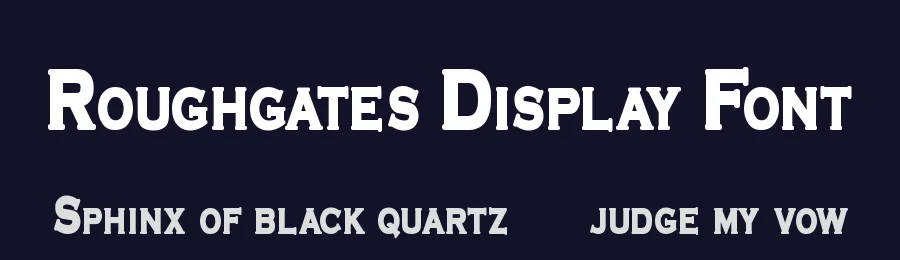 Roughgates Display Font by Mozarella — Decorative Font — thumbnail 2