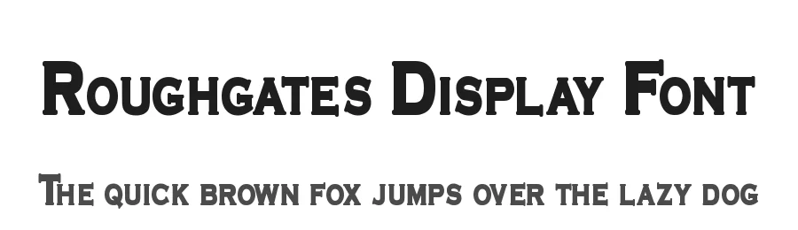 Roughgates Display Font by Mozarella — Decorative Font