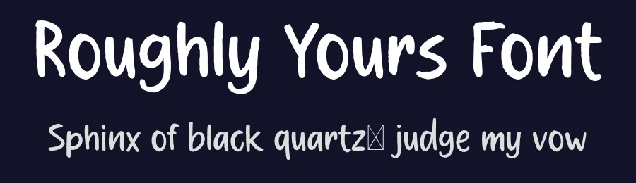Roughly Yours Font by vpcreativeshop — Script Handwritten Font — thumbnail 2