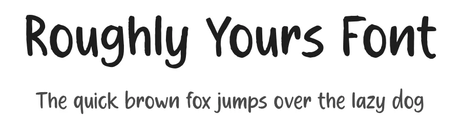 Roughly Yours Font by vpcreativeshop — Script Handwritten Font
