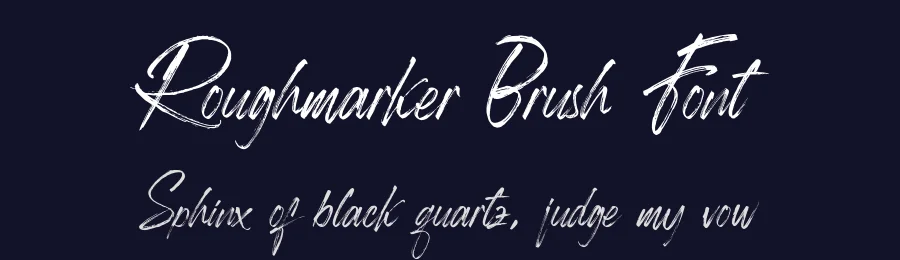 Roughmarker Brush Font by 38.lineart — Script Handwritten Font — thumbnail 2