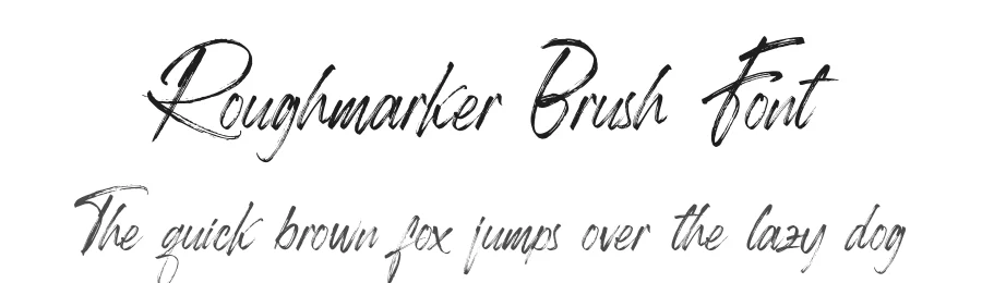 Roughmarker Brush Font by 38.lineart — Script Handwritten Font