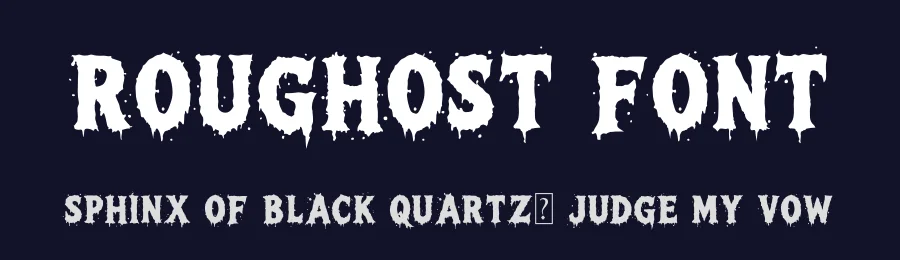 Roughost Font by Akmalotype — Display Font — thumbnail 2