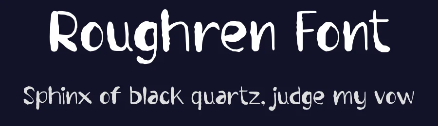 Roughren Font by Aivos Dreams — Decorative Font — thumbnail 2