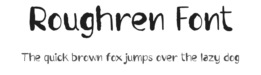 Roughren Font by Aivos Dreams — Decorative Font