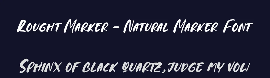 Rought Marker – Natural Marker Font by stylishtype.co — Script Handwritten Font — thumbnail 2