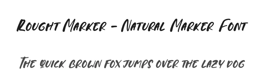 Rought Marker – Natural Marker Font by stylishtype.co — Script Handwritten Font
