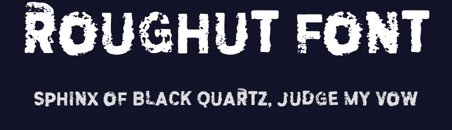 Roughut Font by Drizy — Display Font — thumbnail 2