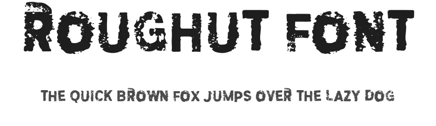 Roughut Font by Drizy — Display Font