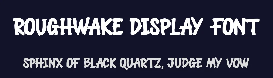 Roughwake Display Font by Linecreative — Display Font — thumbnail 2