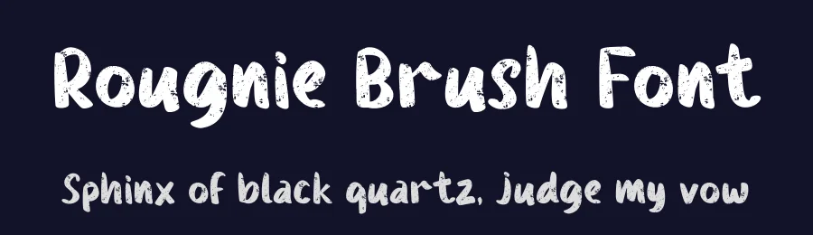 Rougnie Brush Font by rvandtype — Script Handwritten Font — thumbnail 2