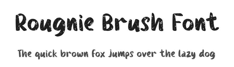 Rougnie Brush Font by rvandtype — Script Handwritten Font