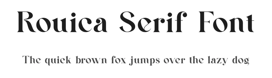 Rouica Serif Font by ErmediaStudio — Serif Font