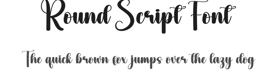 Round Script Font by andikastudio — Script Handwritten Font