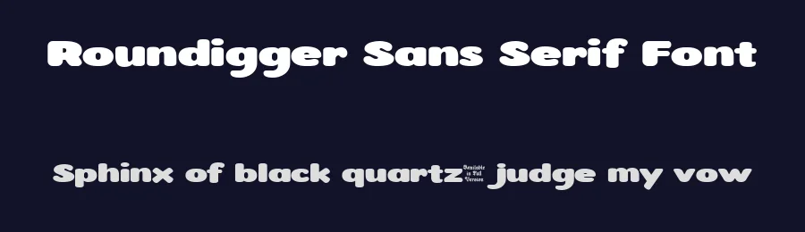 Roundigger Sans Serif Font by Hurufraktur — Sans Serif Font — thumbnail 2
