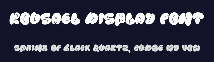 Rousael Display Font by Dhabee — Decorative Font — thumbnail 2