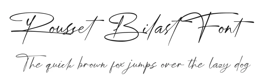 Rousset Bilast Font by zamjumps-studio — Script Handwritten Font
