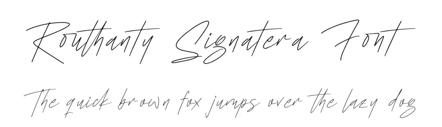 Routhanty Signatera Font by letterenastudios — Script Handwritten Font