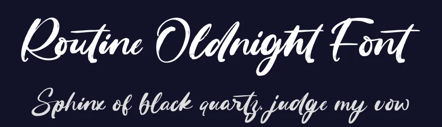 Routine Oldnight Font by letterenastudios — Script Handwritten Font — thumbnail 2