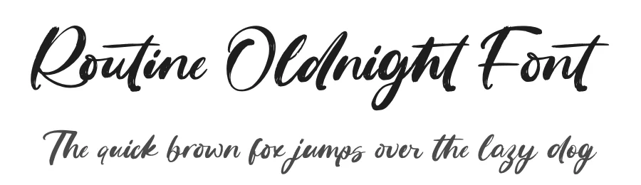 Routine Oldnight Font by letterenastudios — Script Handwritten Font