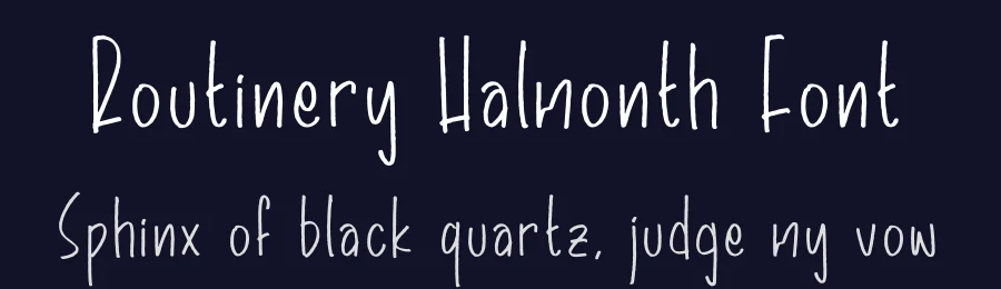 Routinery Halmonth Font by perspectype — Display Font — thumbnail 2