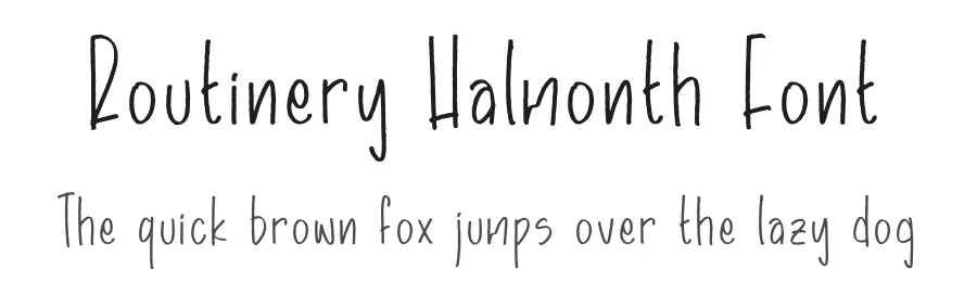 Routinery Halmonth Font by perspectype — Display Font