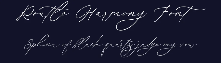 Routle Harmony Font by wibisono2001 — Script Handwritten Font — thumbnail 2